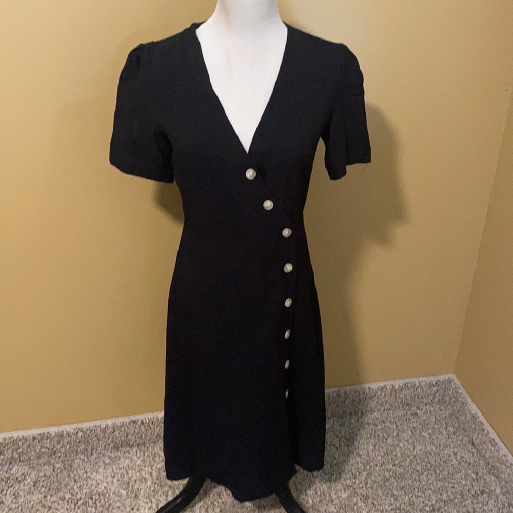 A+A Art+Ephect Button Front Midi Dress